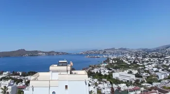 Panoramic sea and Yalikavak Bay view private villas